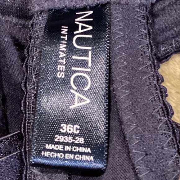 Nautica Navy Blue T-Shirt Bra, Size 36C - Picture 5 of 6